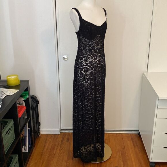 Cider Solid Lace Sweetheart Maxi Dress Sold Out Size XL - Picture 5 of 12